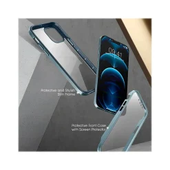 SUPCASE Unicorn Beetle Blue Snap Case with Screen Protector for iPhone 13 Pro (SUP-iPhone2021Pro-6.1-EdgePro-SP-Cerulean)