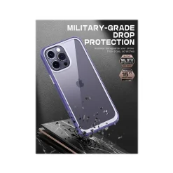 SUPCASE Unicorn Beetle Deep Purple Slim Case for iPhone 14 Pro (SUP-iPhone2022Pro-6.1-UBStyle-Mauve)