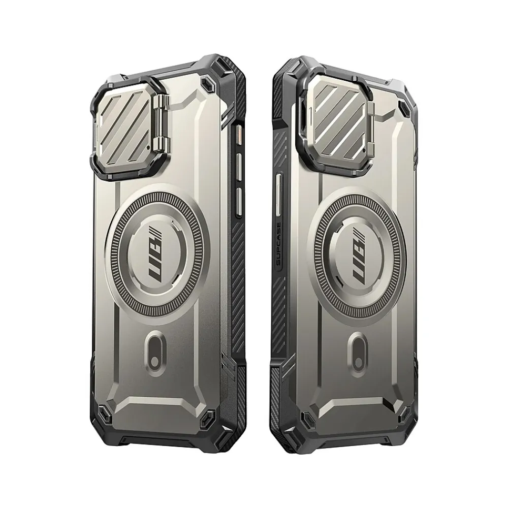 SUPCASE Unicorn Beetle MAG XT Rugged Case for iPhone 15 Pro, Shock-Absorbing, Titan Gray
