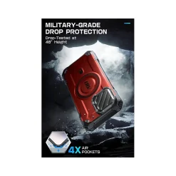 SUPCASE Unicorn Beetle MAG XT MagSafe Rugged Case for iPhone 15 Pro Max, Shock-Absorbing, Metallic Red (SPH23MX67MGXTRD)