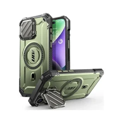 SUPCASE Unicorn Beetle MAG XT MagSafe Rugged Case for iPhone 15 Pro Max, Shock-Absorbing, Dark Green (SPH23MX67MGXTGN)