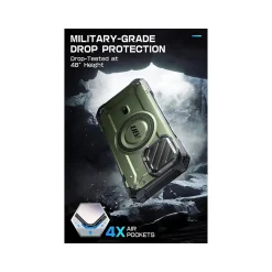 SUPCASE Unicorn Beetle MAG XT MagSafe Rugged Case for iPhone 15 Pro Max, Shock-Absorbing, Dark Green (SPH23MX67MGXTGN)