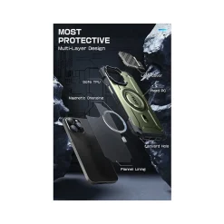SUPCASE Unicorn Beetle MAG XT MagSafe Rugged Case for iPhone 15 Pro Max, Shock-Absorbing, Dark Green (SPH23MX67MGXTGN)
