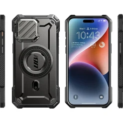 SUPCASE Unicorn Beetle MAG XT MagSafe Rugged Case for iPhone 15 Pro, Shock-Absorbing, Black (SPH23PR61MGXTBK)