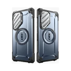 SUPCASE Unicorn Beetle MAG XT MagSafe Bumper Case for Samsung Galaxy S24 Ultra, Shock Absorbing, Metallic Blue (GXYS24U5GMXTTT)