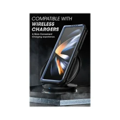 SUPCASE Unicorn Beetle Metallic Blue Kickstand Case for Samsung Galaxy Z Fold4 (SUP-Galaxy2022-ZFold4-5G-Unicorn-SP-Tilt)