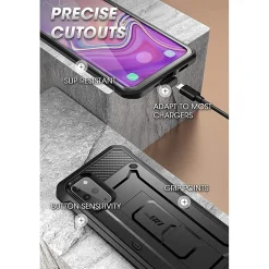 SUPCASE Unicorn Beetle Pro Black Rugged Case for Galaxy S20 Plus (S-S20P-UBP-BK)