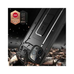 SUPCASE Unicorn Beetle Pro MagSafe Rugged Case for iPhone 12/12 Pro, Shock Absorbing, Black (SUP-iPhone2020-6.1-UBPro-SP-Black)