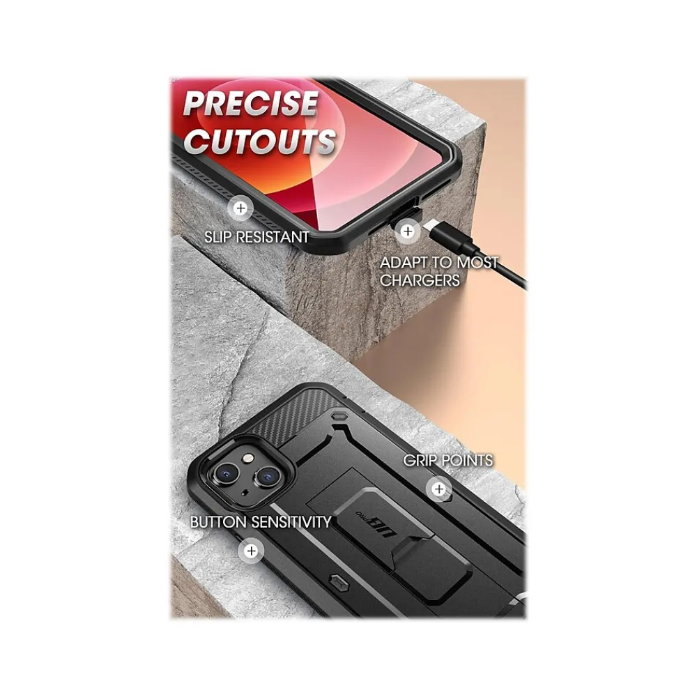 SUPCASE Unicorn Beetle Pro Black Rugged Case for iPhone 13 (SUP-iPhone2021-6.1-UBPro-SP-Black)