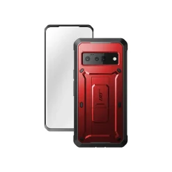 SUPCASE Unicorn Beetle PRO Metallic Red Rugged Holster Case for Google Pixel 6 Pro (SUP-GooglePixel6Pro-UBPro-SP-Ruddy)