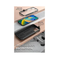 SUPCASE Unicorn Beetle PRO Black Rugged Case for iPhone 14 Pro (SUP-iPhone2022Pro-6.1-UBPro-SP-Black)