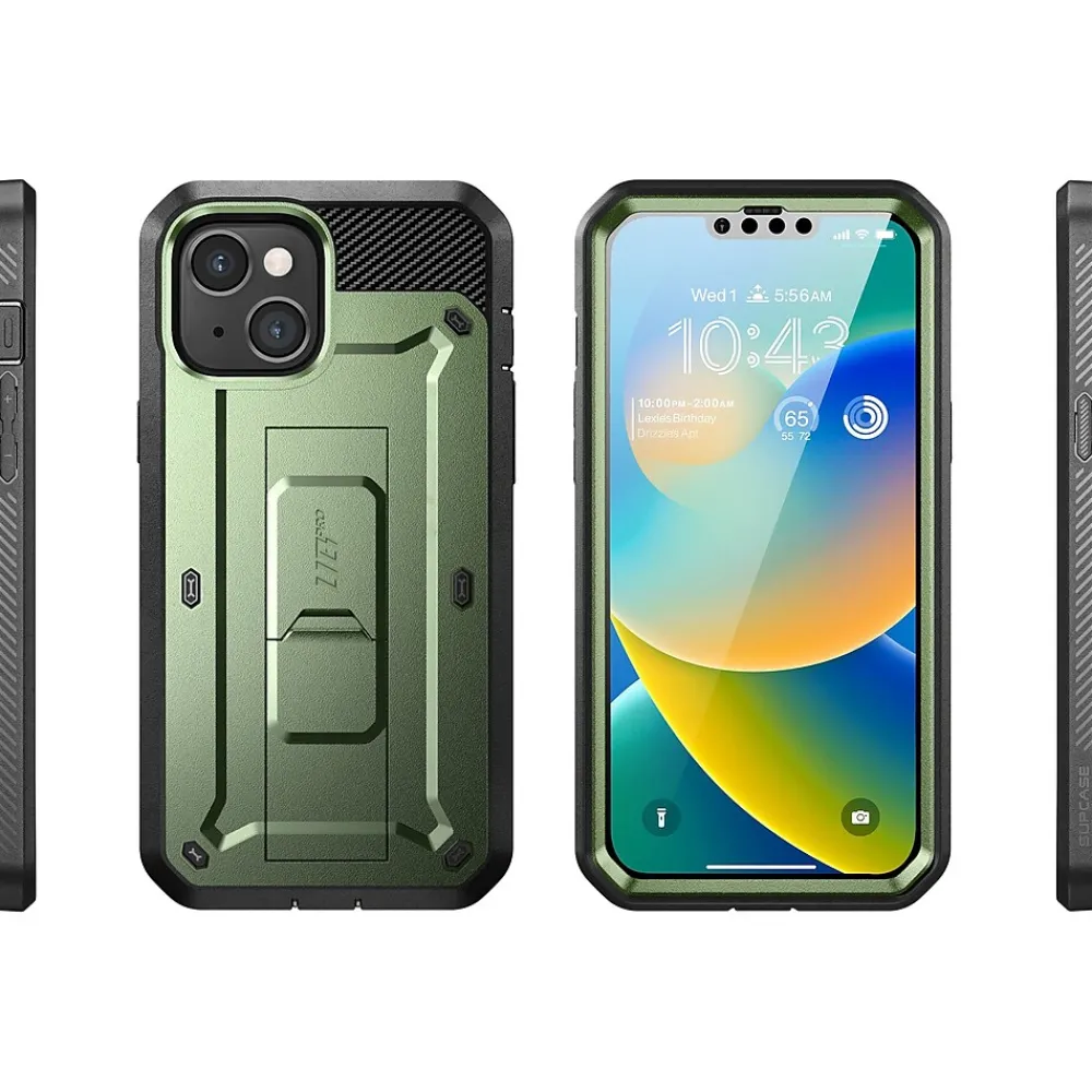 SUPCASE Unicorn Beetle PRO Dark Green Rugged Case for iPhone 14 Plus (SUP-iPhone2022-6.7-UBPro-SP-Guldan)