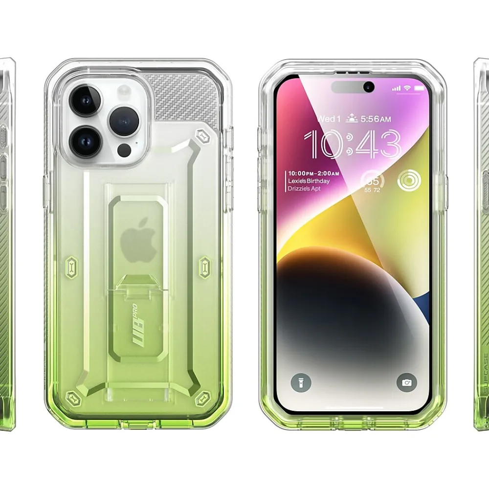 SUPCASE Unicorn Beetle PRO Rugged Case for iPhone 15 Pro Max, Shock-Absorbing, Gradient Green (SPH23MX67UBPSGG)