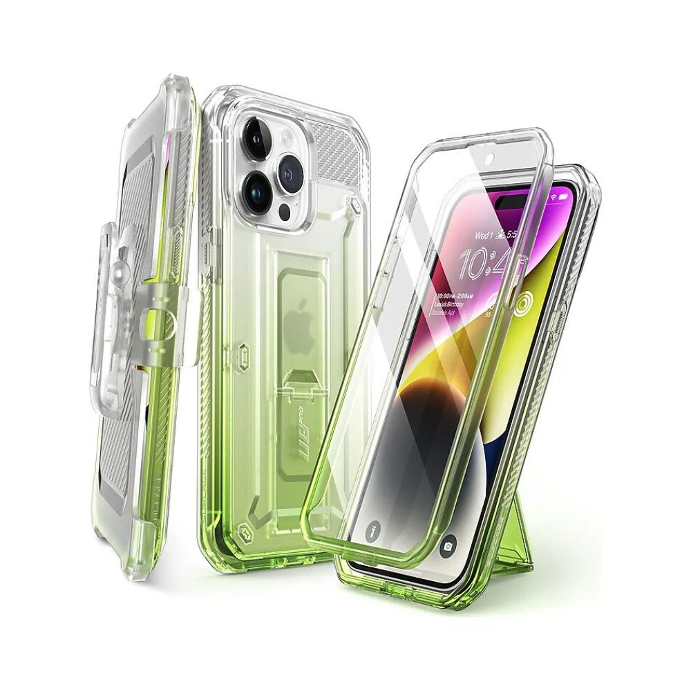 SUPCASE Unicorn Beetle PRO Rugged Case for iPhone 15 Pro Max, Shock-Absorbing, Gradient Green (SPH23MX67UBPSGG)