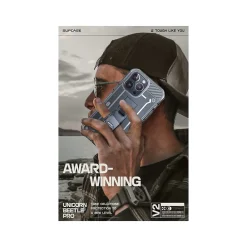 SUPCASE Unicorn Beetle PRO Rugged Case for iPhone 15 Pro Max, Shock-Absorbing, Clear (SUP-iPhone2023Max-6.7-UBPro-SP-Clear)