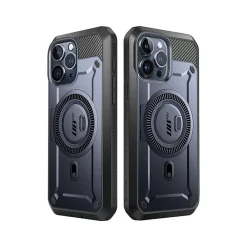 SUPCASE Unicorn Beetle PRO MAG Rugged Case for iPhone 15 Pro Max, Shock-Absorbing, Dark Blue (SPH23MX67MGPSMN)