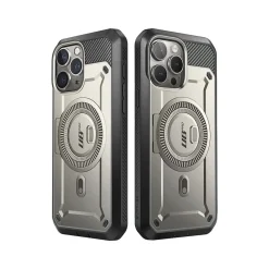 SUPCASE Unicorn Beetle PRO MAG Rugged Case for iPhone 15 Pro Max, Shock-Absorbing, Titan Gray
