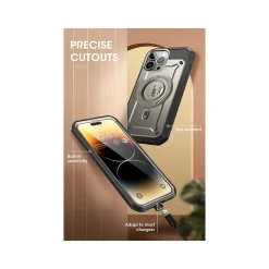 SUPCASE Unicorn Beetle PRO MAG Rugged Case for iPhone 15 Pro, Shock-Absorbing, Titan Gray