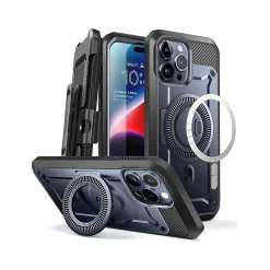 SUPCASE Unicorn Beetle PRO MAG Rugged Case for iPhone 15 Pro, Shock-Absorbing, Dark Blue
