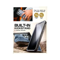 SUPCASE Unicorn Beetle PRO Rugged Case for Samsung Galaxy S24 Ultra, Shock-Absorbing, Metallic Blue