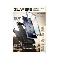 SUPCASE Unicorn Beetle PRO Rugged Case for Samsung Galaxy S24 Ultra, Shock-Absorbing, Metallic Blue