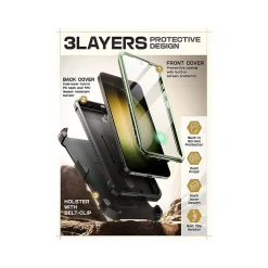 SUPCASE Unicorn Beetle Pro Rugged Case for Samsung Galaxy S24, Shock Absorbing, Dark Green (GS24UBPR2SGN)