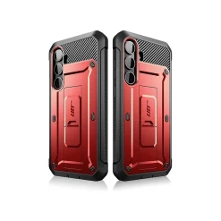 SUPCASE Unicorn Beetle Pro Rugged Case for Samsung Galaxy S24+, Shock Absorbing, Metallic Red (GS24PUBPRSP2SRD)
