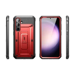 SUPCASE Unicorn Beetle Pro Rugged Case for Samsung Galaxy S24+, Shock Absorbing, Metallic Red (GS24PUBPRSP2SRD)