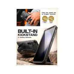 SUPCASE Unicorn Beetle Pro Rugged Case for Samsung Galaxy S24, Shock Absorbing, Black (GS24UBPR2SBK)