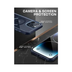 SUPCASE Unicorn Beetle Slim MagSafe Phone Case for iPhone 15 Pro, Blue (SUP-iPhone2023Pro-6.1-UBMag-Navy)