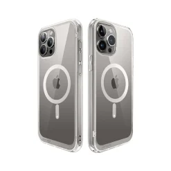 SUPCASE Unicorn Beetle Slim MagSafe Phone Case for iPhone 15 Pro Max, Gray (SUP-iPhone2023Max-6.7-UBMag-Clear)