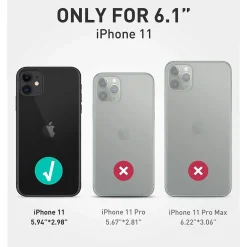 SUPCASE Unicorn Beetle Style Black Slim Case for iPhone 11 (S-11-6.1-UBS-BK)