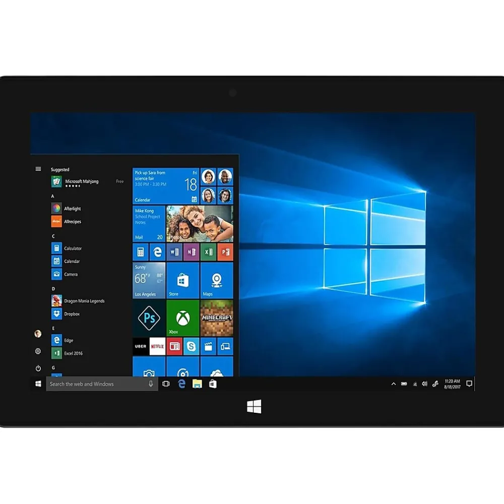 Sonic10 10.1" Tablet with Detachable Keyboard, WiFi, 64GB Storage, Windows 11, Silver (SC-5032WKB)<Supersonic Best