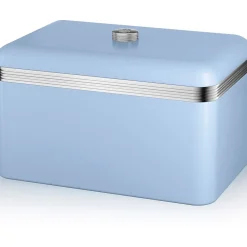 Salton Swan Retro Bread Bin, Large Storage Capacity (SWKA1010BLN)