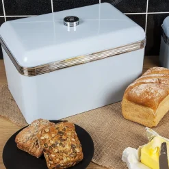 Salton Swan Retro Bread Bin, Large Storage Capacity (SWKA1010BLN)