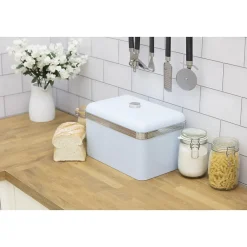 Salton Swan Retro Bread Bin, Large Storage Capacity (SWKA1010BLN)
