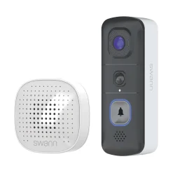 Swann EVO Wireless Video Doorbell Security Camera, Black (SWIFI-SEVDBC-GL)