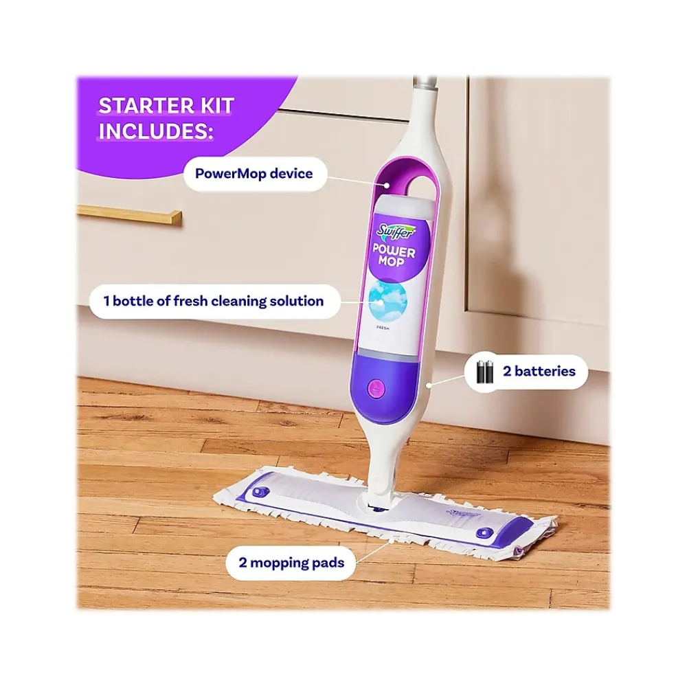 PowerMop Spray Mop Kit, /Kit (07241)<Swiffer New