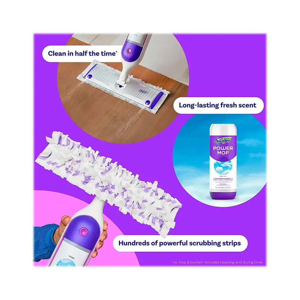 PowerMop Spray Mop Kit, /Kit (07241)<Swiffer New