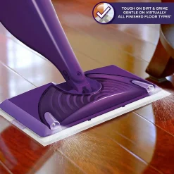 WetJet Mop Starter Kit Plastic Spray Mop Kit, Purple (86079)<Swiffer Sale