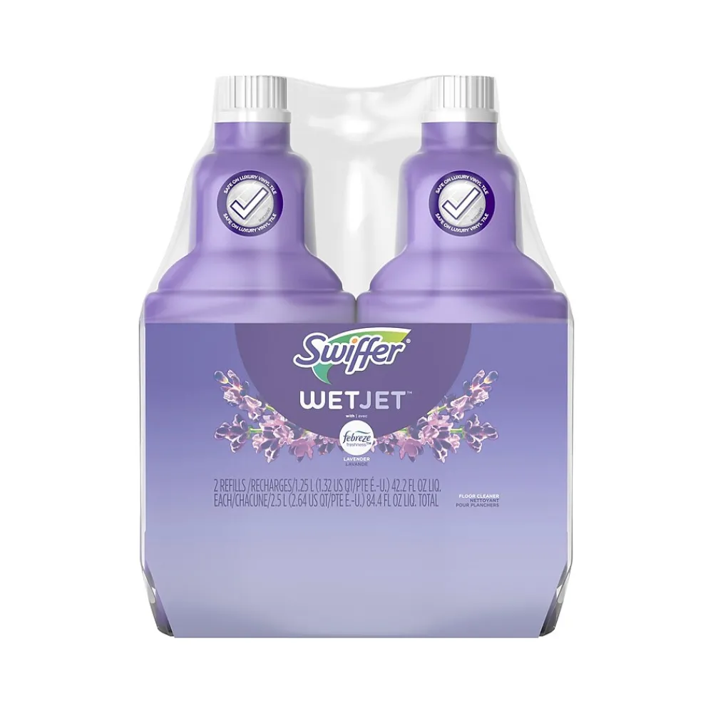 WetJet Multi-Surface Floor Cleaner Refill, Lavender Vanilla Scent, 42.2 fl. oz., 2/Pack (3700026536)<Swiffer Sale