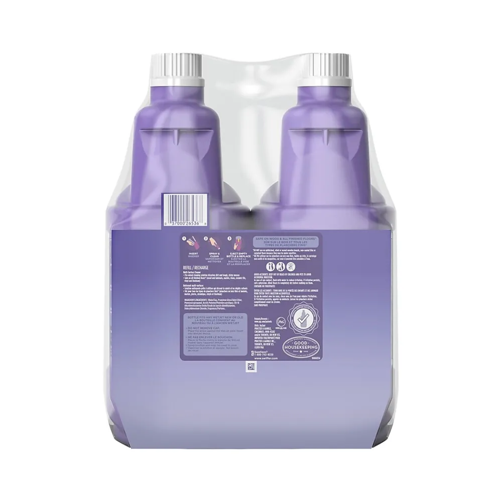 WetJet Multi-Surface Floor Cleaner Refill, Lavender Vanilla Scent, 42.2 fl. oz., 2/Pack (3700026536)<Swiffer Sale