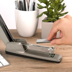 Staplers|Swingline 747 Business Desktop Stapler, 25-Sheet Capacity, Steel Gray (74759)