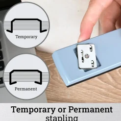 Staplers|Swingline 747 Classic Metal Stapler, 20-Sheet Capacity, Sky Blue (74708)