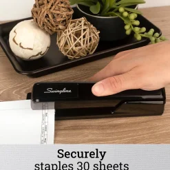 Staplers|Swingline 747 Desktop Stapler, 20-Sheet Capacity, Black (74701)