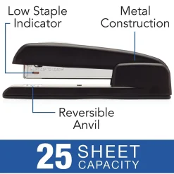 Staplers|Swingline 747 Desktop Stapler, 25-Sheet Capacity, Black (74732)