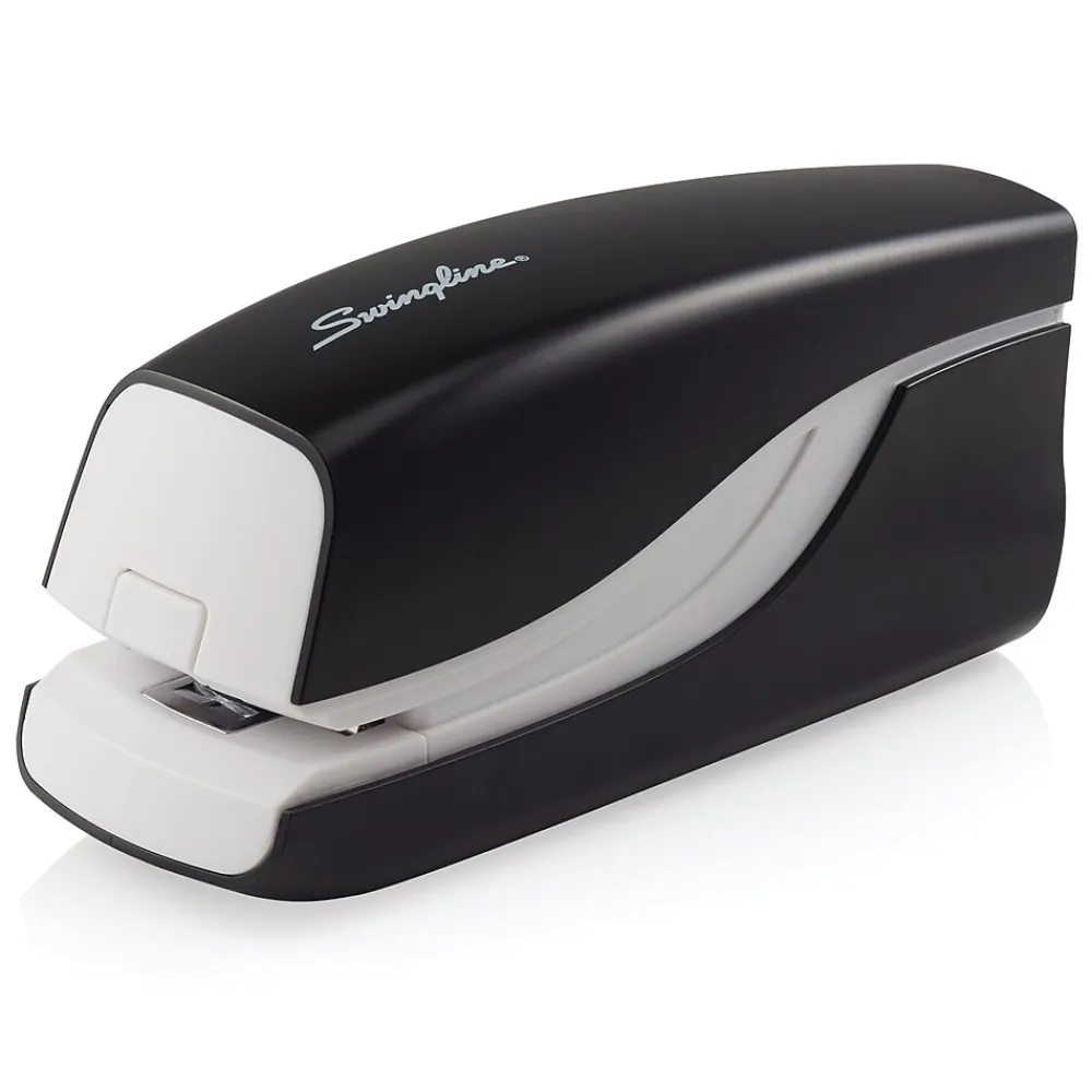 Staplers|Swingline Breeze Stapler, 20 Sheet Capacity, Black/White (42131)