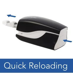 Staplers|Swingline Breeze Stapler, 20 Sheet Capacity, Black/White (42131)