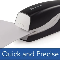 Staplers|Swingline Breeze Stapler, 20 Sheet Capacity, Black/White (42131)