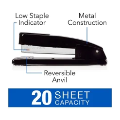 Staplers|Swingline Commercial Paper Stapler, 20 Sheet Capacity, Black (S7044401)